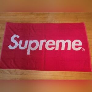 Supreme Red Beach Towel Box Logo